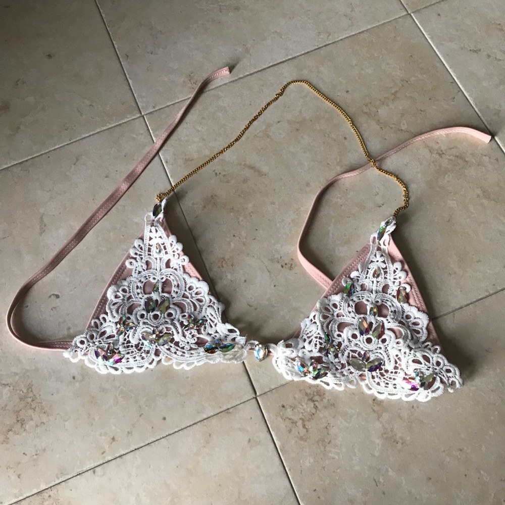 Sexy lace two piece “cheeky” bikini swimsuit